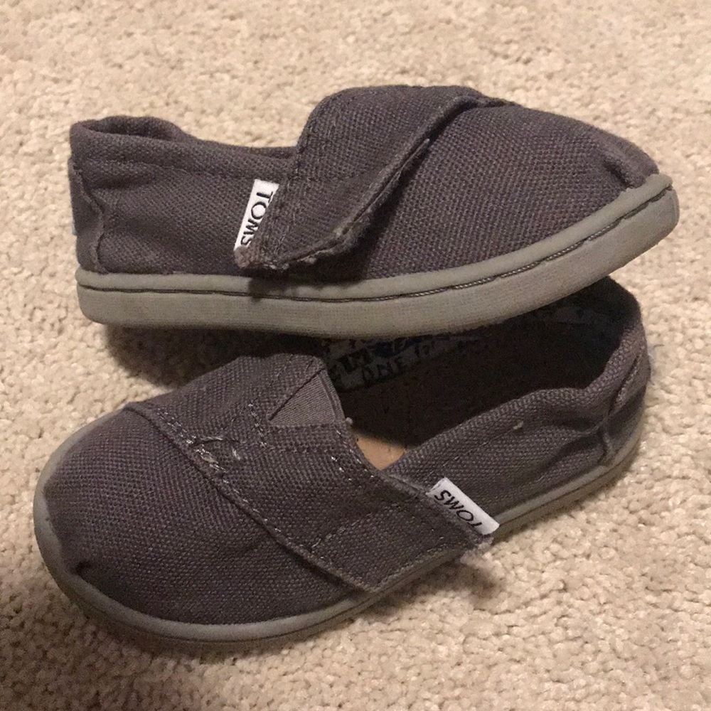 Toddler Toms gray size 6